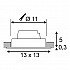 Встраиваемый светодиодный светильник SLV New Tria XL Square Set 114250