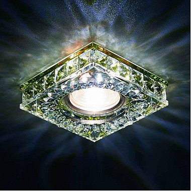 Встраиваемый светильник Ambrella light Crystal Led S251 GD