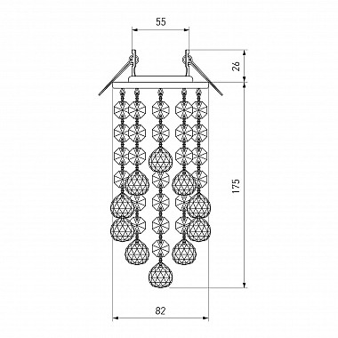 Встраиваемый светильник Elektrostandard 205C-C MR16 CH/CL хром/прозрачный 4690389057601