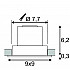 Встраиваемый светодиодный светильник SLV New Tria Led DL Square Set 113916