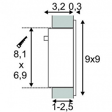 Встраиваемый светодиодный светильник SLV Frame Curve Led 111292