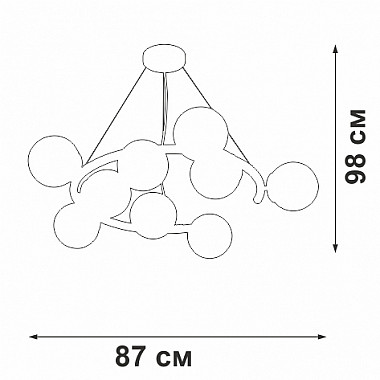 Подвесная люстра V4544-1/9S