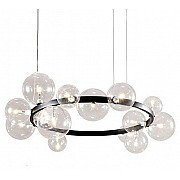 Подвесная люстра Art Deco Bubble OMG1075R black/clear