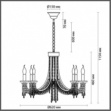 Подвесная люстра Capel 5063/6