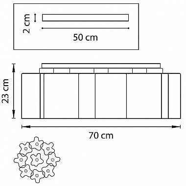 Потолочная люстра Lightstar Nubi Legno 802095