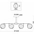 Потолочная люстра Daisy FR5041PL-06BS