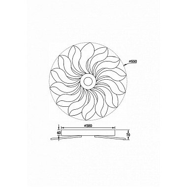 Потолочная люстра Cameron FR10023CL-L127W