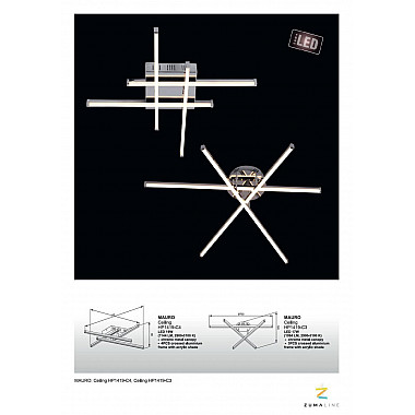 Потолочная светодиодная люстра Zumaline Mauro HP1419-C4