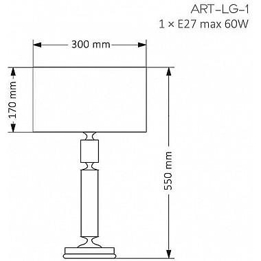 Интерьерная настольная лампа ARTU ART-LG-1(N/A)