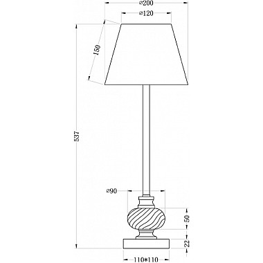 Интерьерная настольная лампа 22-87898