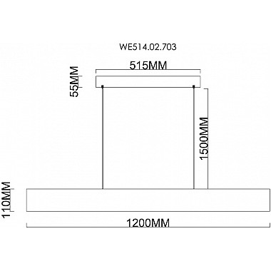 Подвесной светильник Edda WE514.02.703