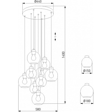 Подвесной светильник Cubus 10208 Cubus