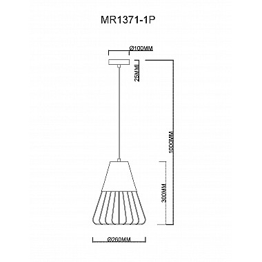 Подвесной светильник Hill MR1371-1P