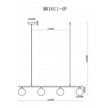 Подвесной светильник Stacy MR1011-4P