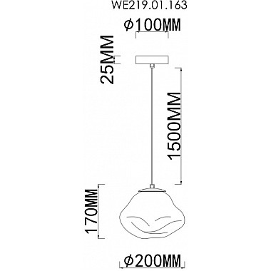 Подвесной светильник Isola WE219.01.163