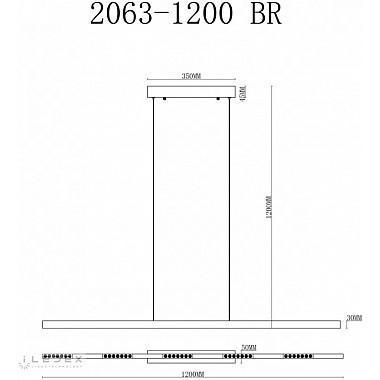 Подвесной светильник Vision 2063-1200 BR