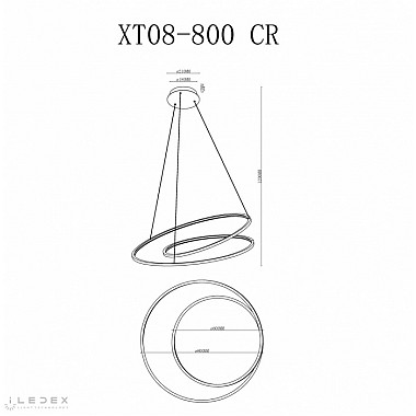 Подвесной светильник Axis XT08-D800 CR