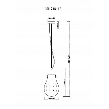 Подвесной светильник Eye MR1710-1P