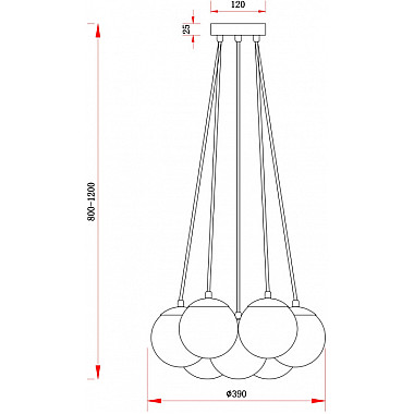 Подвесной светильник Fiesta FR5231PL-07CH