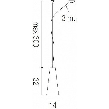 Подвесной светильник VITTORIA SP VITTORIA G D1 CR/NI