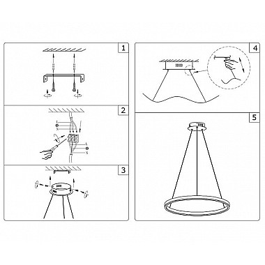 Подвесной светодиодный светильник Kink Light Тор 08214,19(3000K)