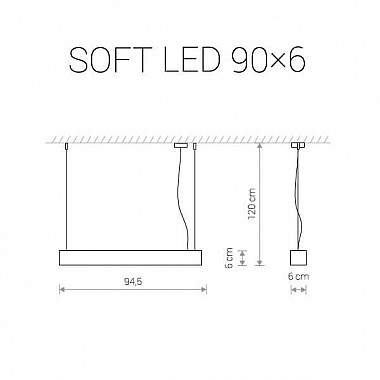 Подвесной светодиодный светильник Nowodvorski Soft Led 9545