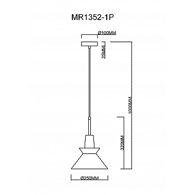 Подвесной светильник Kristina MR1352-1P