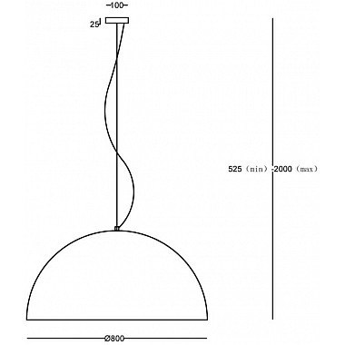 Подвесной светильник Dome MOD169PL-05GB1