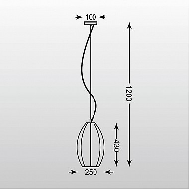 Подвесной светильник Zumaline Rame OYD-10327B-SP1