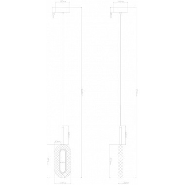 Подвесной светильник Ovale A2489SP-1GO