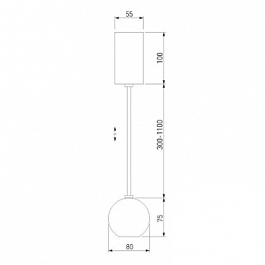 Подвесной светодиодный светильник Elektrostandard Giro 50215/1 Led хром 4690389175824