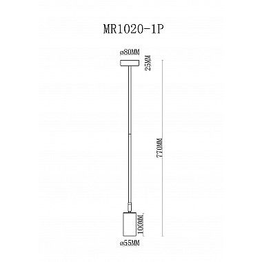 Подвесной светильник Dereck MR1020-1P