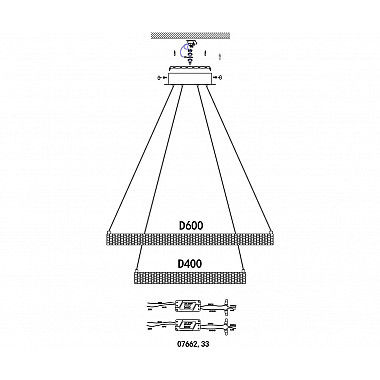 Подвесной светодиодный светильник Kink Light Cелена 07662,36