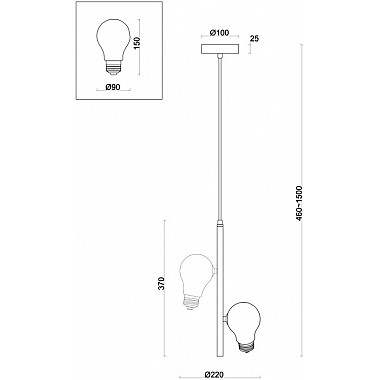 Подвесной светильник Evidence FR5372PL-02BS