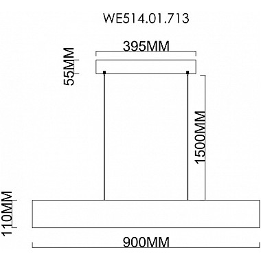 Подвесной светильник Edda WE514.01.713