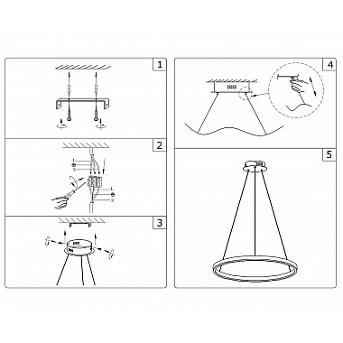 Подвесной светодиодный светильник Kink Light Тор 08228,01(4000K)