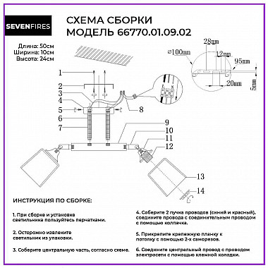 Потолочный светильник Seven Fires Lion 66770.01.09.02