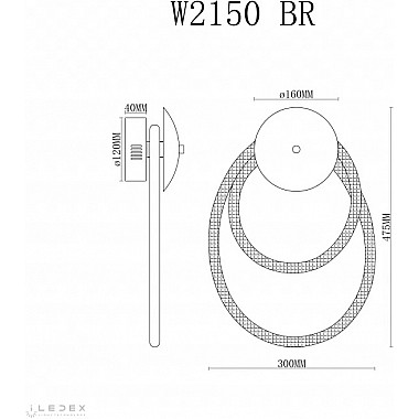 Настенный светильник Cross W2150 BR