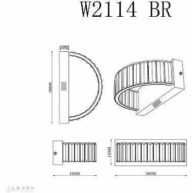 Настенный светильник Woodstock W2114 BR