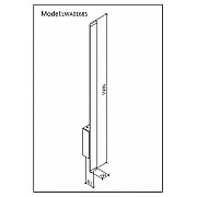 Настенный светильник L-CROSS LWA0168S-WH-WW