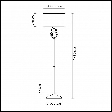 Торшер Odeon Light Lilit 4687/1F