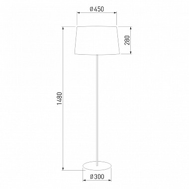 Торшер 055956 TK Lighting 2918 Maja