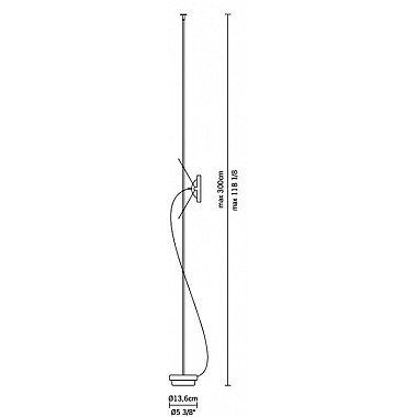 Торшер Anodizzato Bungee D41C0127