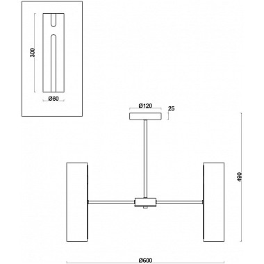 Потолочная люстра Fiore FR5368CL-10BS