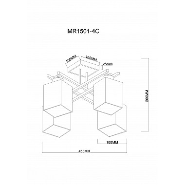 Потолочная люстра Eileen MR1501-4C