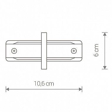 Коннектор прямой Nowodvorski Profile Recessed 8967