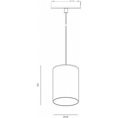 Трековый светильник SLIM P-SLIM-150GLWH-6-CCT