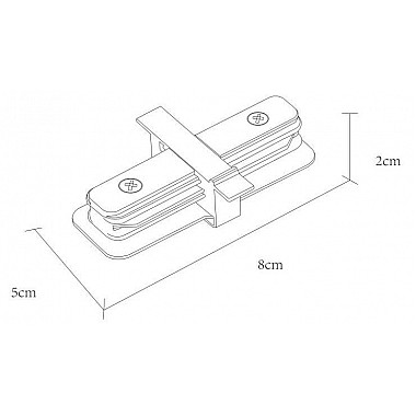 Коннектор прямой Arte Lamp Track Accessories A130106