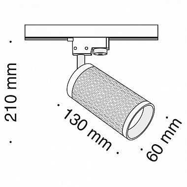 Трековый светильник Track lamps TR011-1-GU10-B