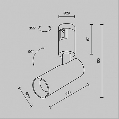 Трековый светильник Focus Led TR144-1-5W3K-W-BS